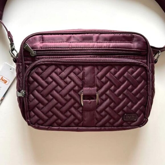 Lug Carousel XL 2 Crossbody Bag Wine Red Burgundy - Picture 1 of 7